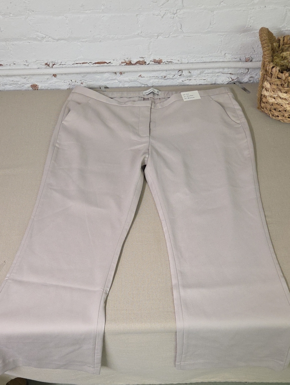 Abercrombie Low Slim Boot Trousers 34 Waist  NWT Tan